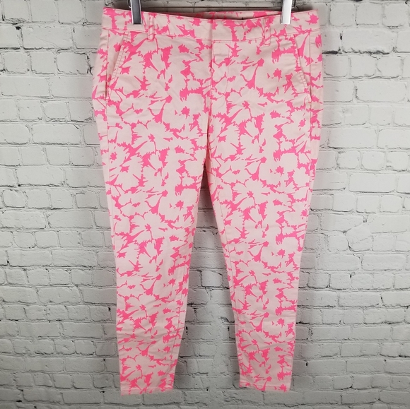 GAP | floral skinny mini crop khaki pants - Picture 4 of 9